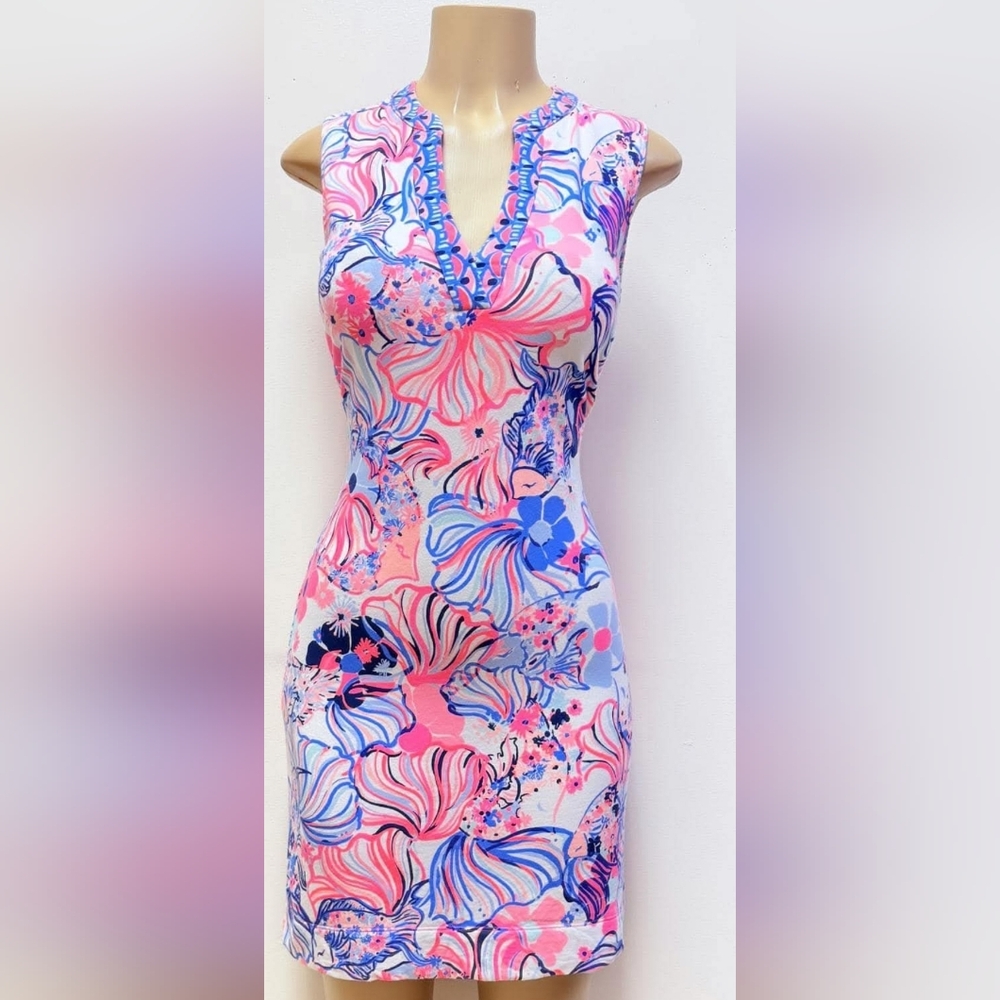 Lilly Pulitzer Stretch Shift Dress NWOT - Picture 2 of 5